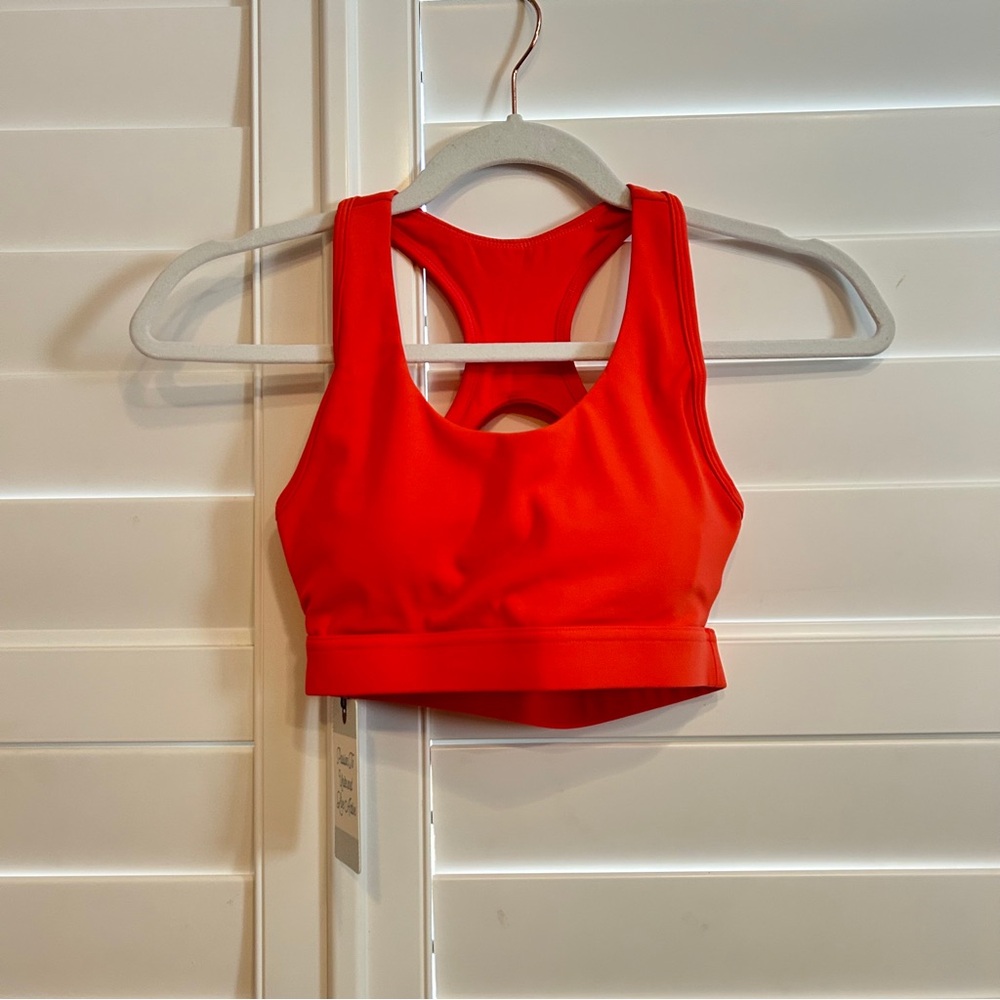 Ptula Sports Bra Coral Orange Size XS